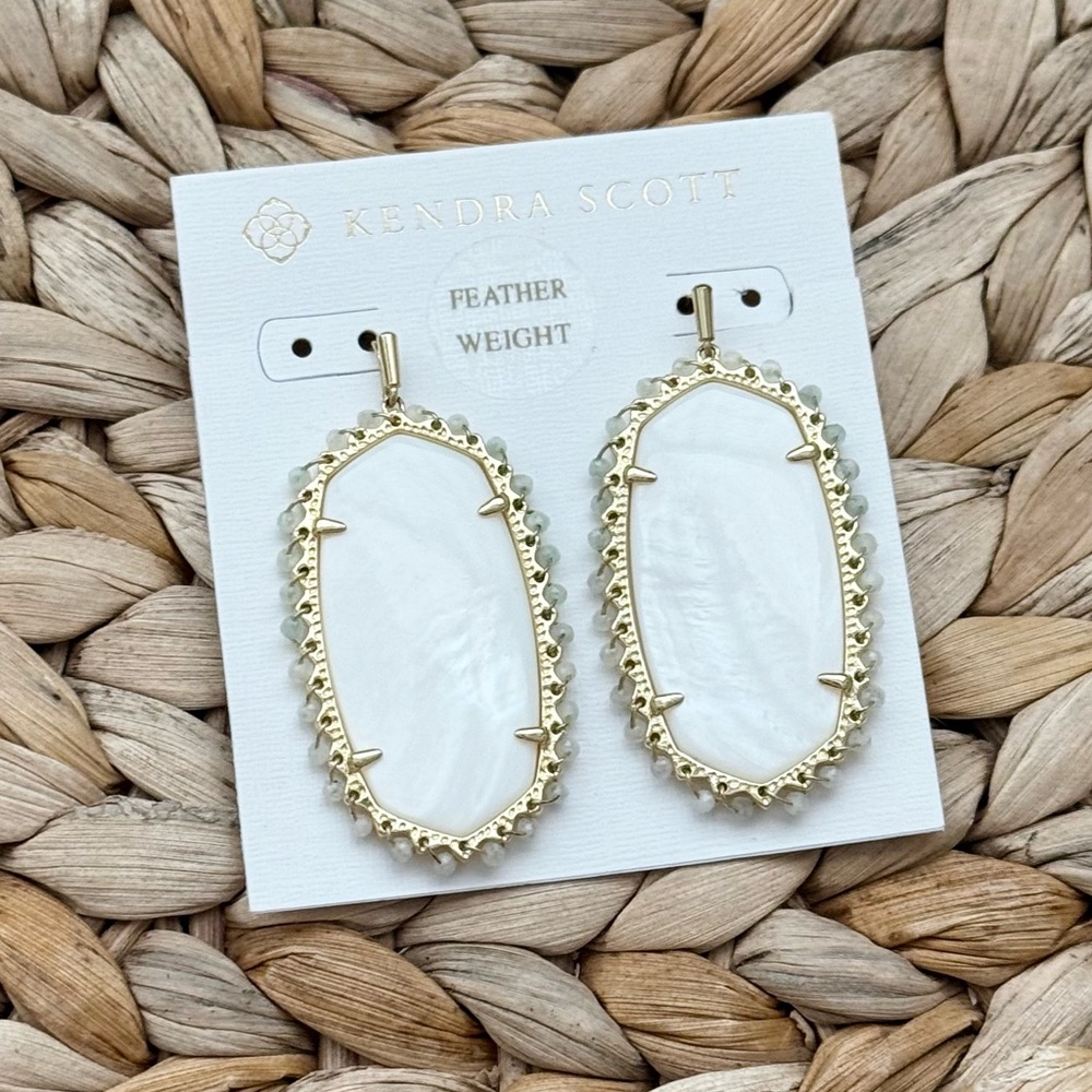 Kendra Scott white pearl Danielle earrings